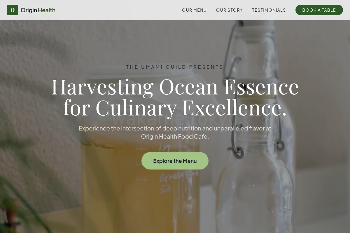 Origin Health Food Cafe