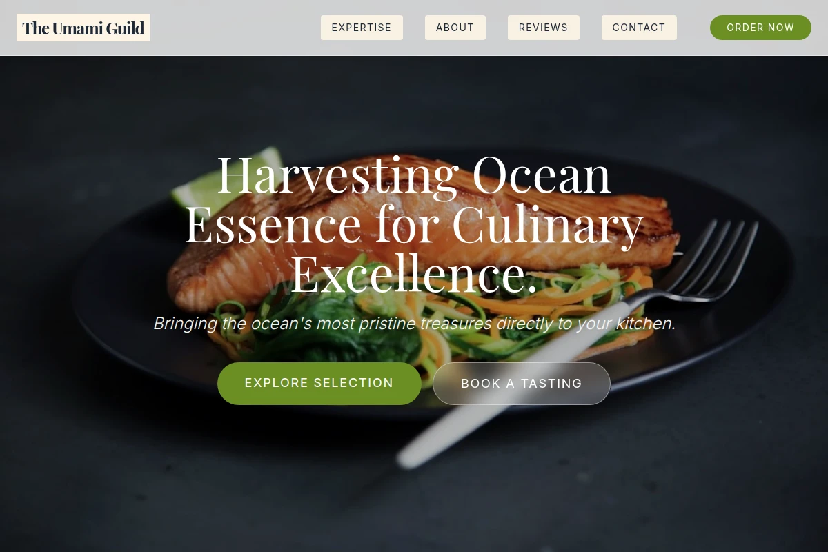 Minimalist Seafood