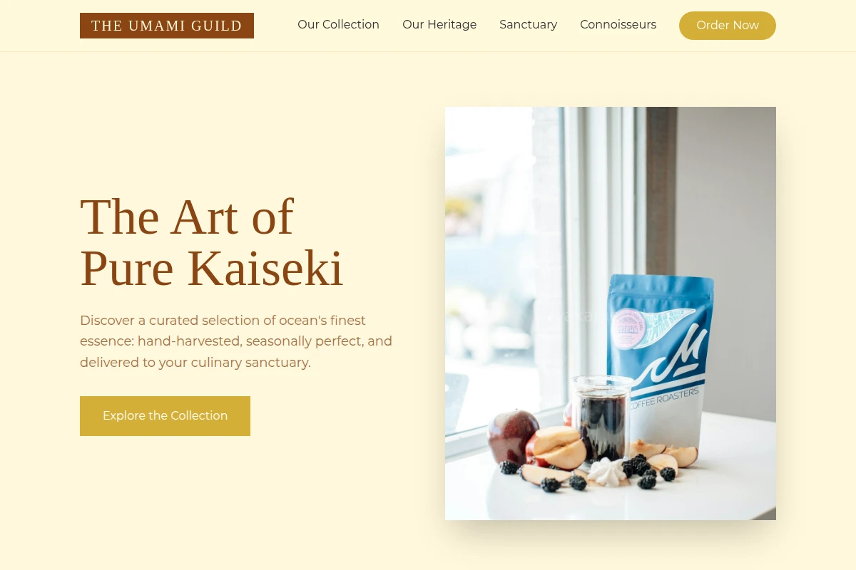 Kaiseki Specialty Food